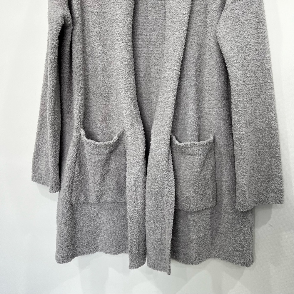 RDI Gray Soft Plush Comfy Open Front Cardigan With Pockets Size Small Shawl - Picture 4 of 8